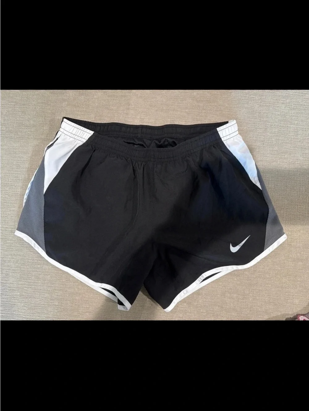Nike Women’s Dri-fit Black and White Running Shorts